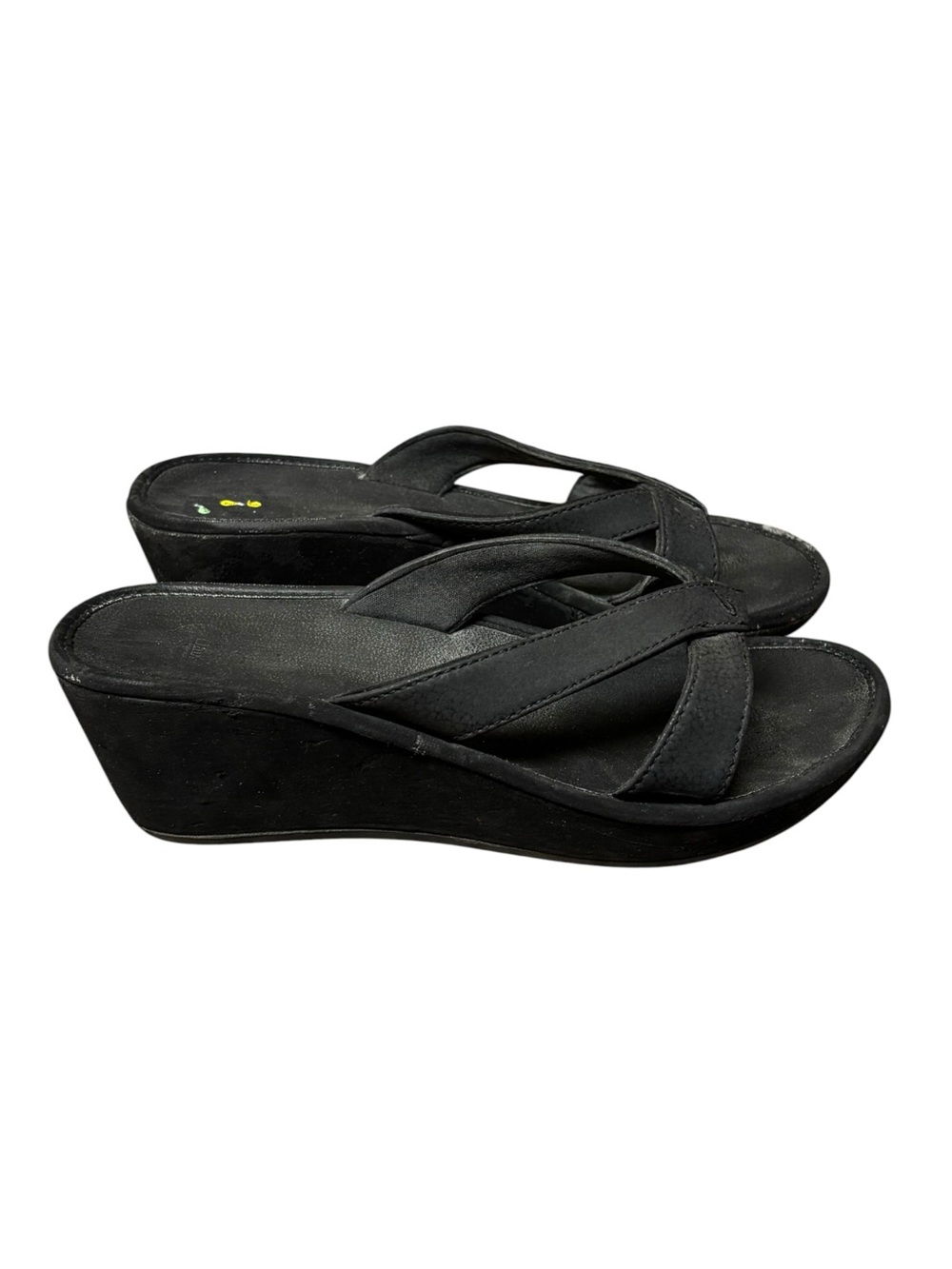Olukai Shoes Women’s 8 Ohana Wedge Sandals Black